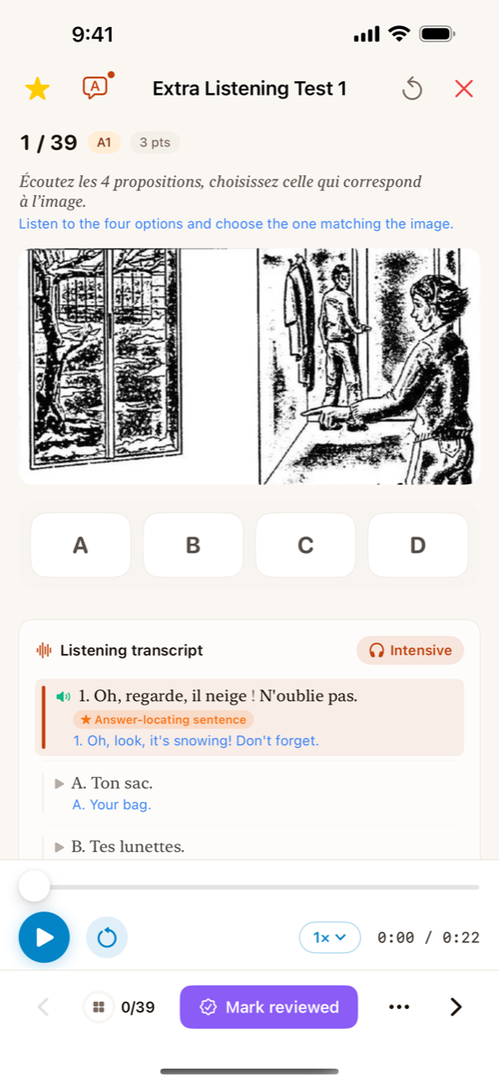 Reading practice